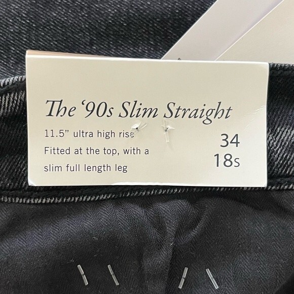 NWT Abercrombie & Fitch Ultra High Rise 90s Slim Straight Jean - Picture 8 of 10